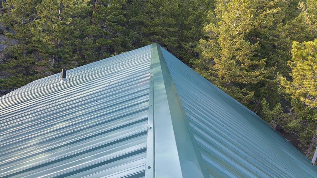 new metal roof ridge cap red feather lakes