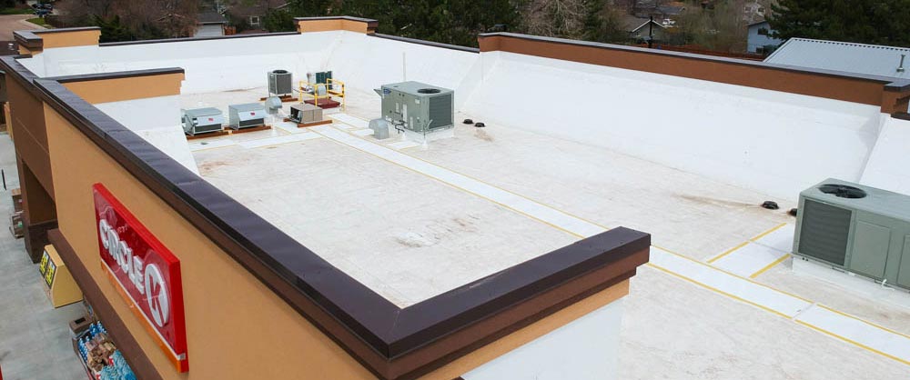 tpo roof on commercial building
