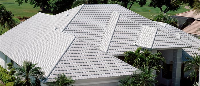 new stone-coated metal tile roof